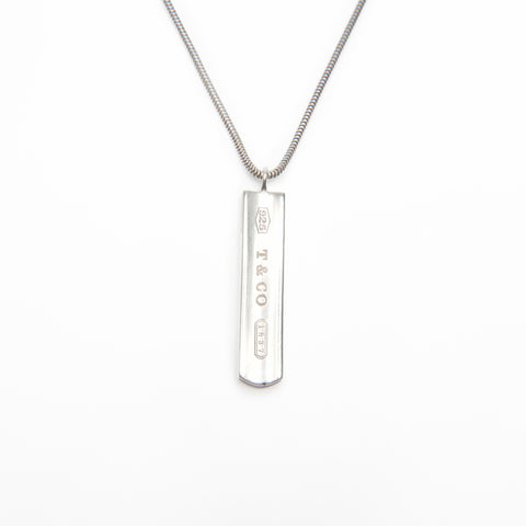 TIFFANY&Co. 925 1837 Bar Necklace Silver WS23985