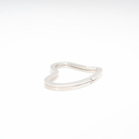 TIFFANY&Co. 925 Open Heart Key Ring key ring Silver WS23987