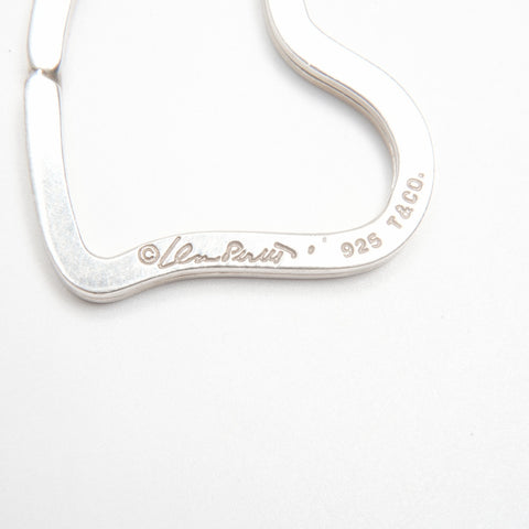 TIFFANY&Co. 925 Open Heart Key Ring key ring Silver WS23987