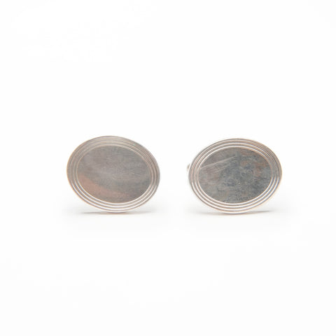 TIFFANY&Co. 925 Oval Cufflinks Engine Turn Other accessories Silver WS23991