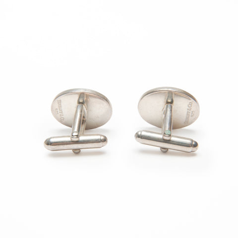 TIFFANY&Co. 925 Oval Cufflinks Engine Turn Other accessories Silver WS23991