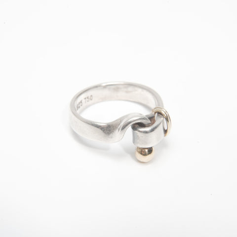 TIFFANY&Co. 925 Hook and Eye Ring Silver WS23993