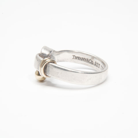 TIFFANY&Co. 925 Hook and Eye Ring Silver WS23993