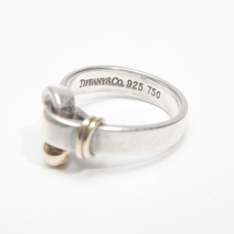 TIFFANY&Co. 925 Hook and Eye Ring Silver WS23993