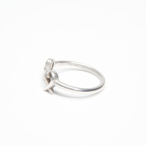 TIFFANY&Co. 925 Double Loving Heart Ring Silver WS23995