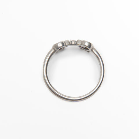 TIFFANY&Co. 925 Double Loving Heart size 50 Ring Silver WS23995