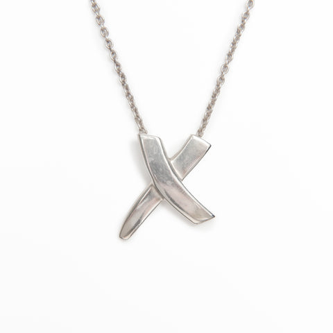 TIFFANY&Co. 925 kiss Necklace Silver WS24001