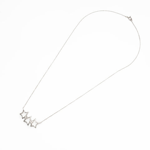 TIFFANY&Co. 925 Triple Star Necklace Silver WS24007