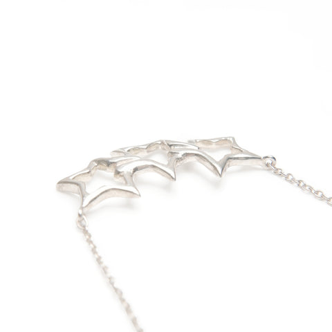 TIFFANY&Co. 925 Triple Star Necklace Silver WS24007