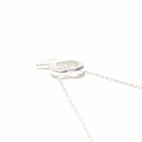 TIFFANY&Co. 925 Wrapping Heart Necklace Silver WS24009