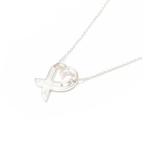 TIFFANY&Co. 925 Wrapping Heart Necklace Silver WS24009
