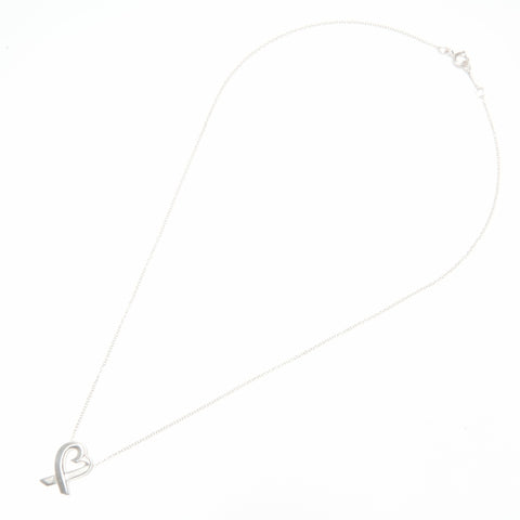 TIFFANY&Co. 925 Wrapping Heart Necklace Silver WS24011