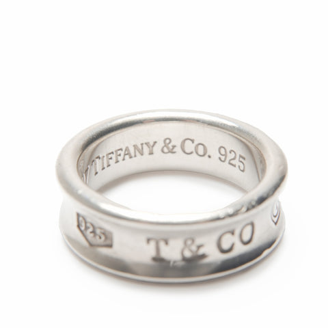 TIFFANY&Co. 925 #12 Narrow 1837 Ring Silver WS24014