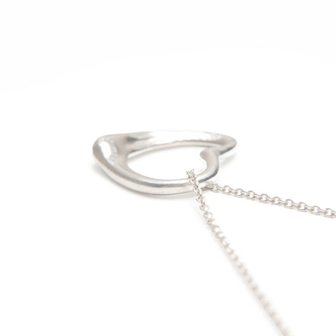 TIFFANY&Co. Open heart 925 Necklace Silver WS24021