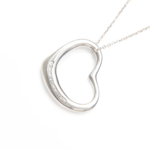 TIFFANY&Co. Open heart 925 Necklace Silver WS24021