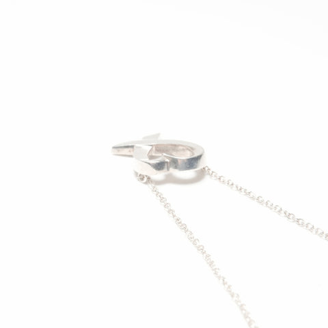 TIFFANY&Co. 925 Wrapping Heart Necklace Silver WS24032