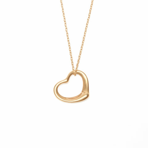 TIFFANY&Co. 750 open heart Necklace gold WS24037