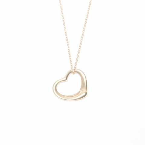 TIFFANY&Co. 750 open heart Necklace gold WS24037