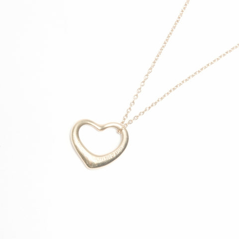 TIFFANY&Co. 750 open heart Necklace gold WS24037