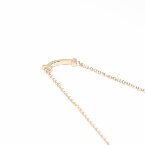 TIFFANY&Co. 750 T Smile Necklace gold WS24038