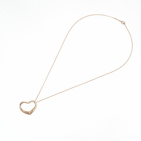 TIFFANY&Co. 750 open heart Necklace gold WS24041