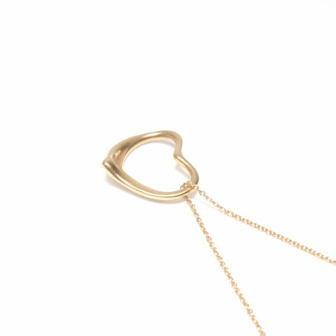 TIFFANY&Co. 750 open heart Necklace gold WS24041