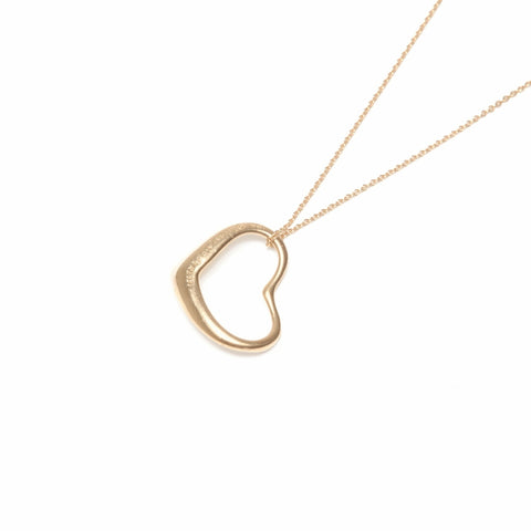 TIFFANY&Co. 750 open heart Necklace gold WS24041