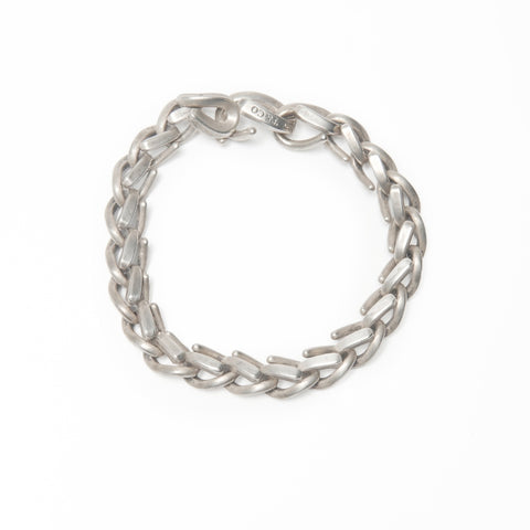 TIFFANY&Co. Forged Medium Link, Oxidized 925 Silver bracelet Silver WS24042