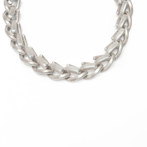TIFFANY&Co. Forged Medium Link, Oxidized 925 Silver bracelet Silver WS24042