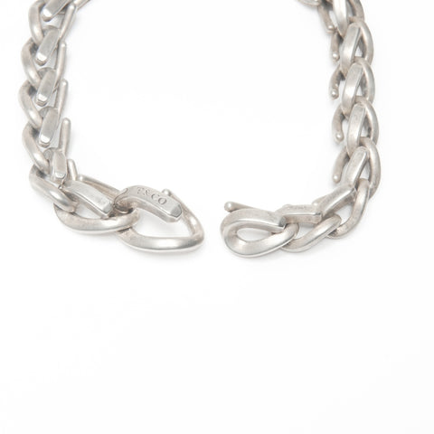 TIFFANY&Co. Forged Medium Link, Oxidized 925 Silver bracelet Silver WS24042
