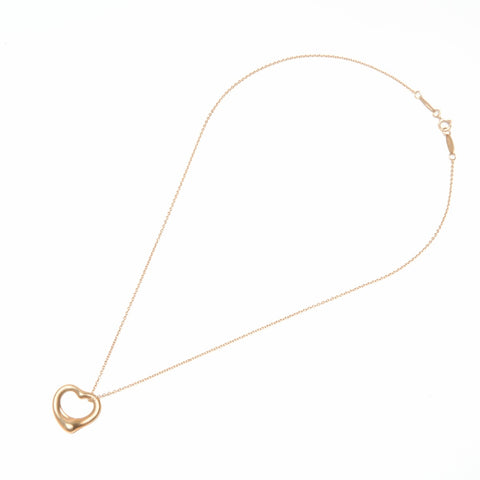 TIFFANY&Co. 750 open heart Necklace gold WS24044