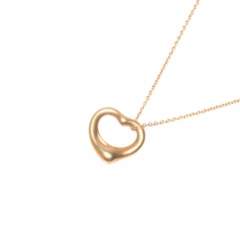 TIFFANY&Co. 750 open heart Necklace gold WS24044