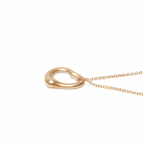 TIFFANY&Co. 750 open heart Necklace gold WS24044