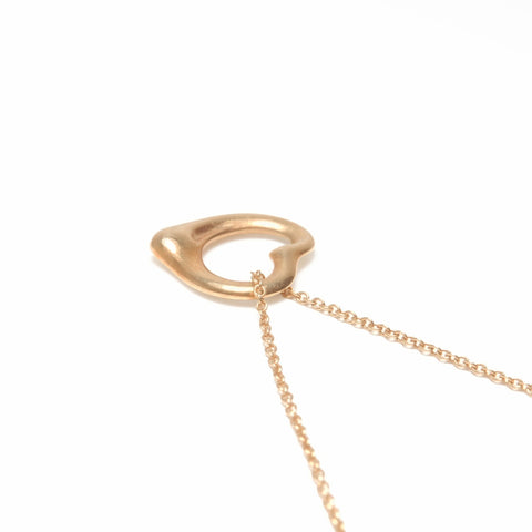 TIFFANY&Co. 750 open heart Necklace gold WS24044