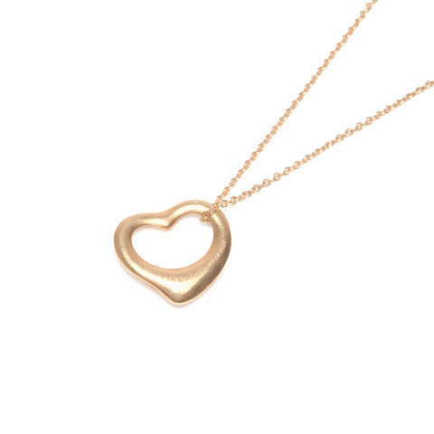 TIFFANY&Co. 750 open heart Necklace gold WS24044