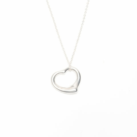 TIFFANY&Co. Open heart 925 Necklace Silver WS24045