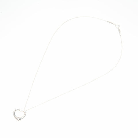 TIFFANY&Co. Open heart 925 Necklace Silver WS24045