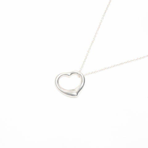 TIFFANY&Co. Open heart 925 Necklace Silver WS24045