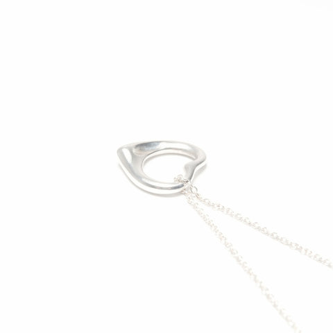 TIFFANY&Co. Open heart 925 Necklace Silver WS24045