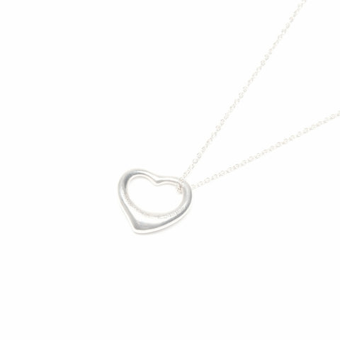 TIFFANY&Co. Open heart 925 Necklace Silver WS24045
