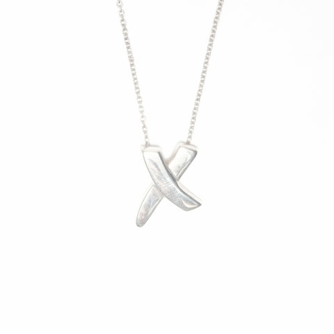 TIFFANY&Co. 925 kiss Necklace Silver WS24053
