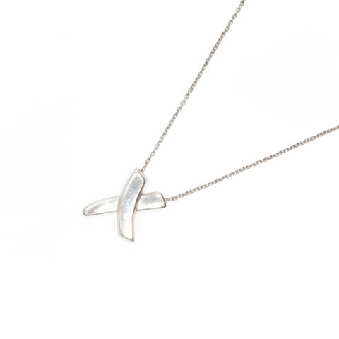 TIFFANY&Co. 925 kiss Necklace Silver WS24053