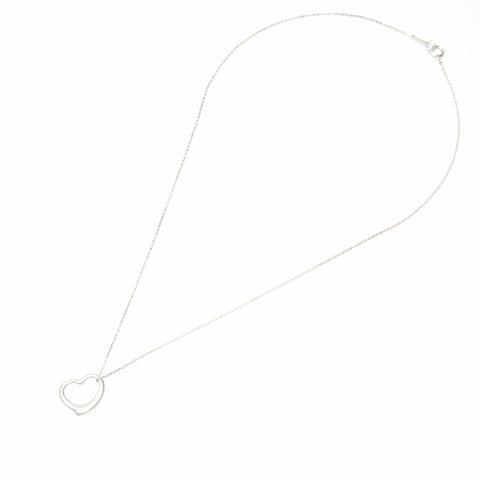TIFFANY&Co. Open heart 925 Necklace Silver WS24054
