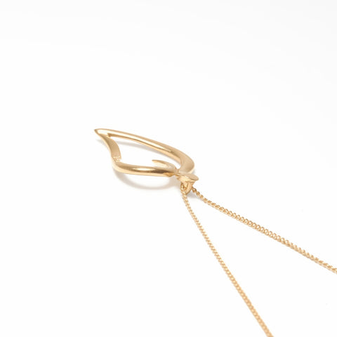 TIFFANY&Co. 750 Leaf Heart Necklace gold WS24056