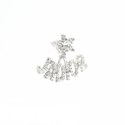 Christian Dior J'adior Rhinestone (One Ear Only) Pierce Silver WS24058