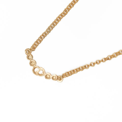 Christian Dior CD logo rhinestone Necklace gold WS24060