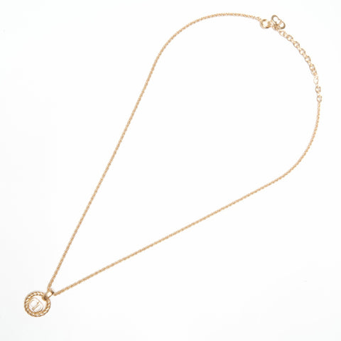 Christian Dior CD logo Necklace gold WS24061