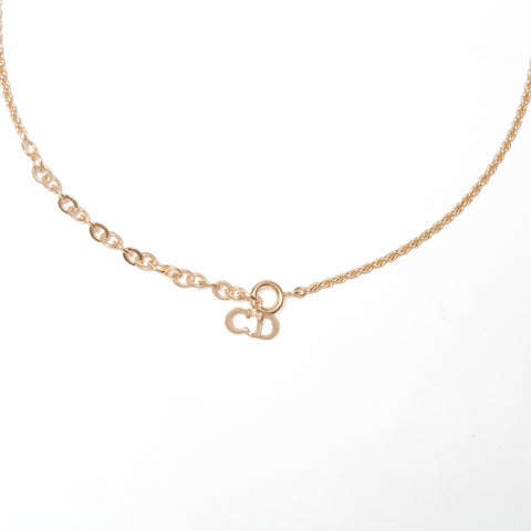 Christian Dior CD logo Necklace gold WS24061