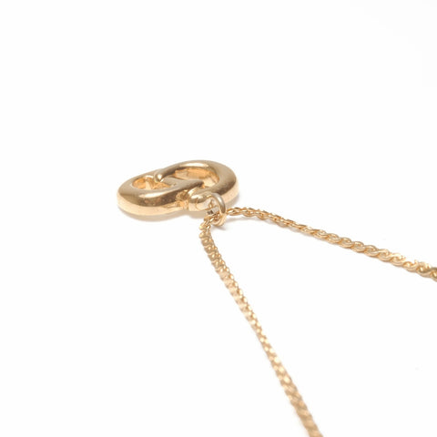 Christian Dior CD logo Necklace gold WS24063