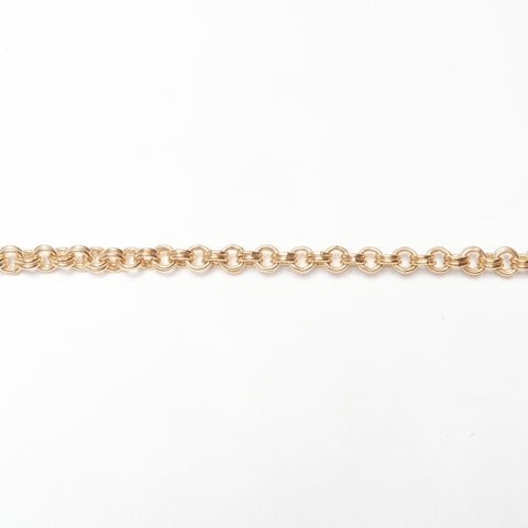 Christian Dior CD logo rhinestone Necklace gold WS24064